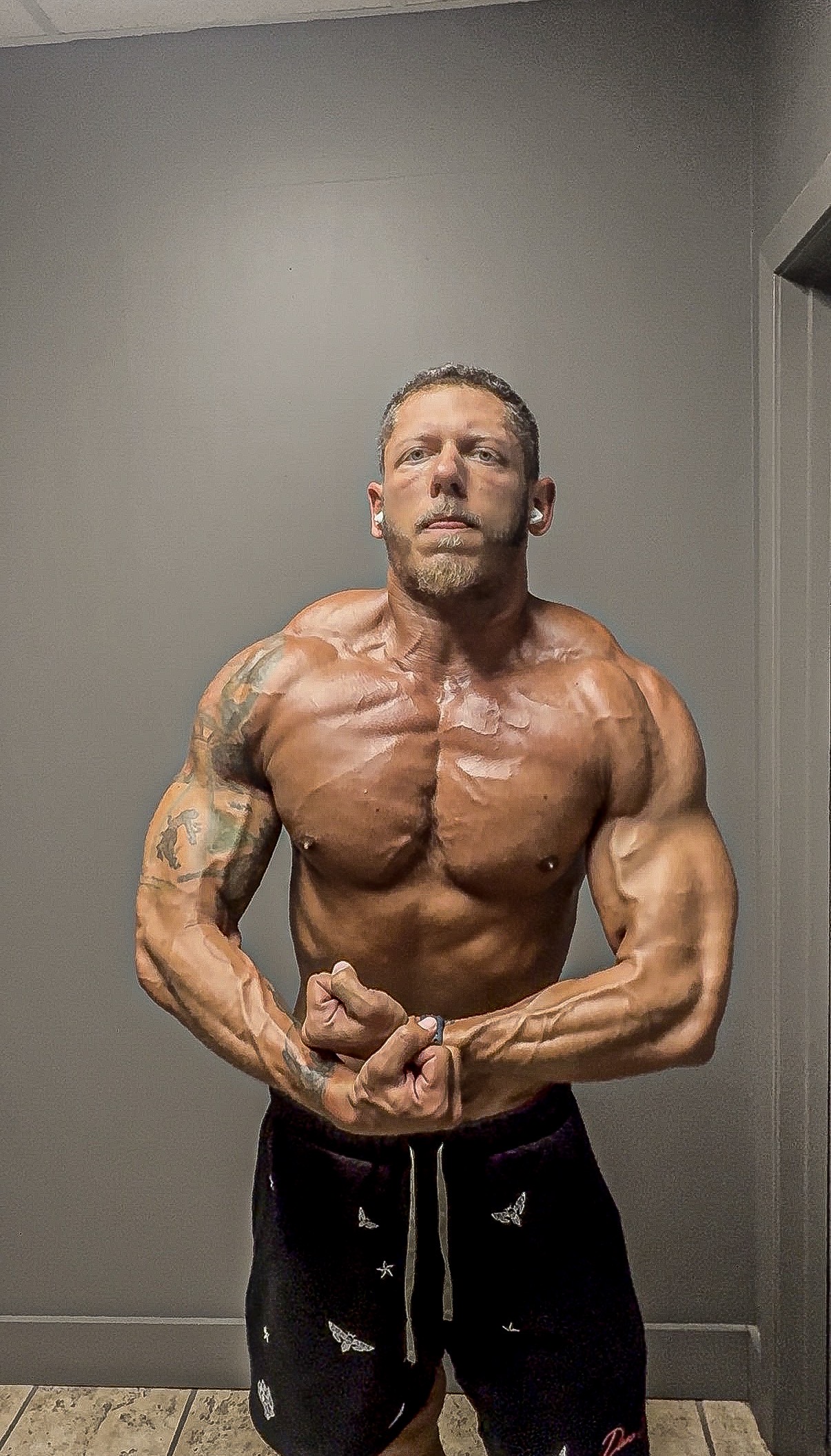 Michael Arruda transformation progress — August 1, 2026, 184 lbs